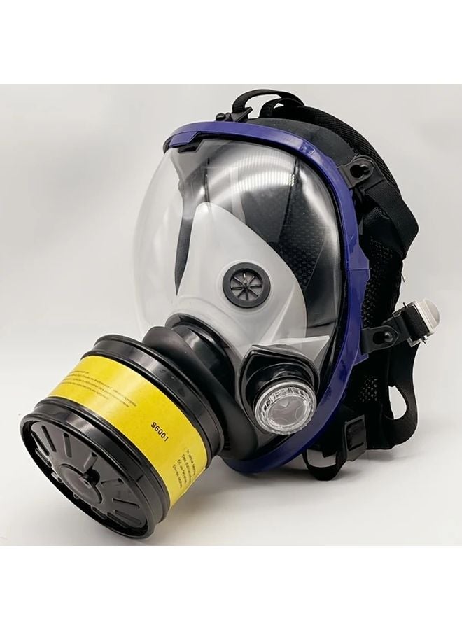 2 In 1 Full Face Large Field Of View Anti Virus Mask Reusable With Filter Anti Fog For Chemical Dust Formaldehyde Pesticide Protection - Image 3