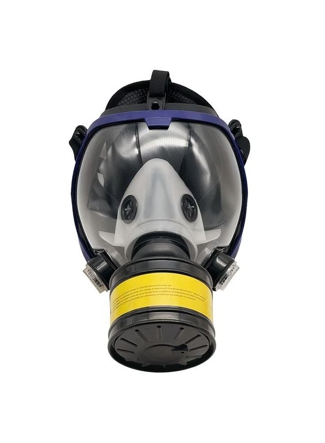 2 In 1 Full Face Large Field Of View Anti Virus Mask Reusable With Filter Anti Fog For Chemical Dust Formaldehyde Pesticide Protection - Image 1