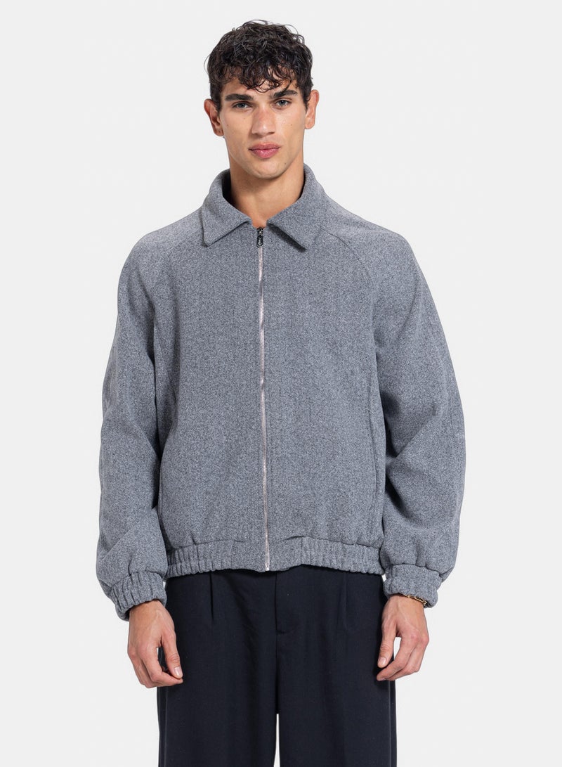 CTRL Boxy Wool Zip Jacket - Image 1