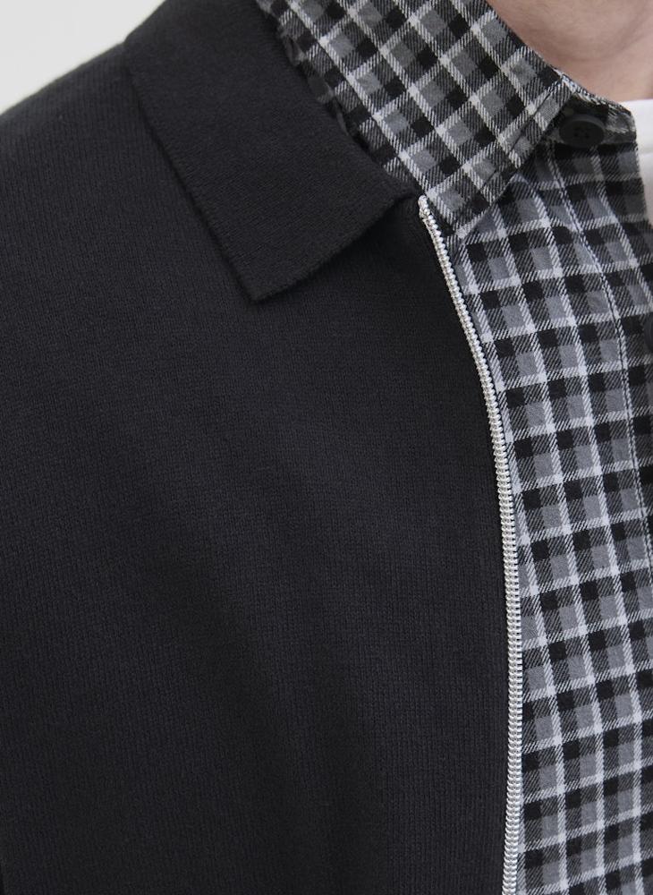 JJ Rebel Casual Knit polo full zip cardigans - Image 3