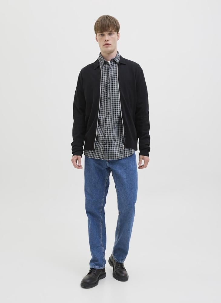 JJ Rebel Casual Knit polo full zip cardigans - Image 1