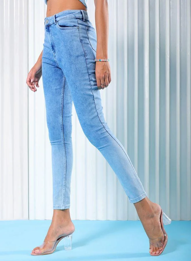 Freehand  Women Skinny Fit Solid High-Rise Jeans for Women | Best Price UAE