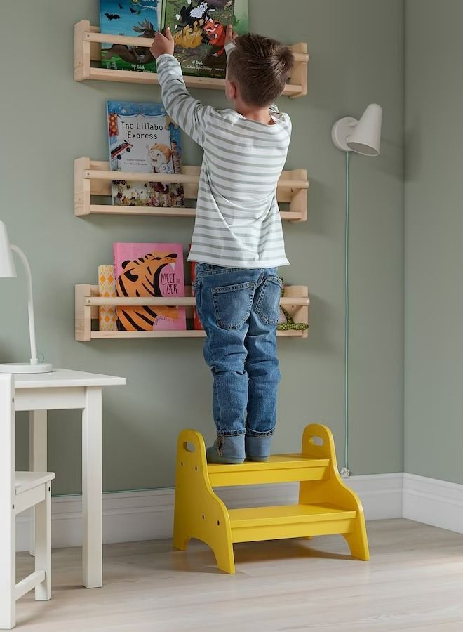 TROGEN Children's step stool, yellow, 40x38x33 cm - Image 3