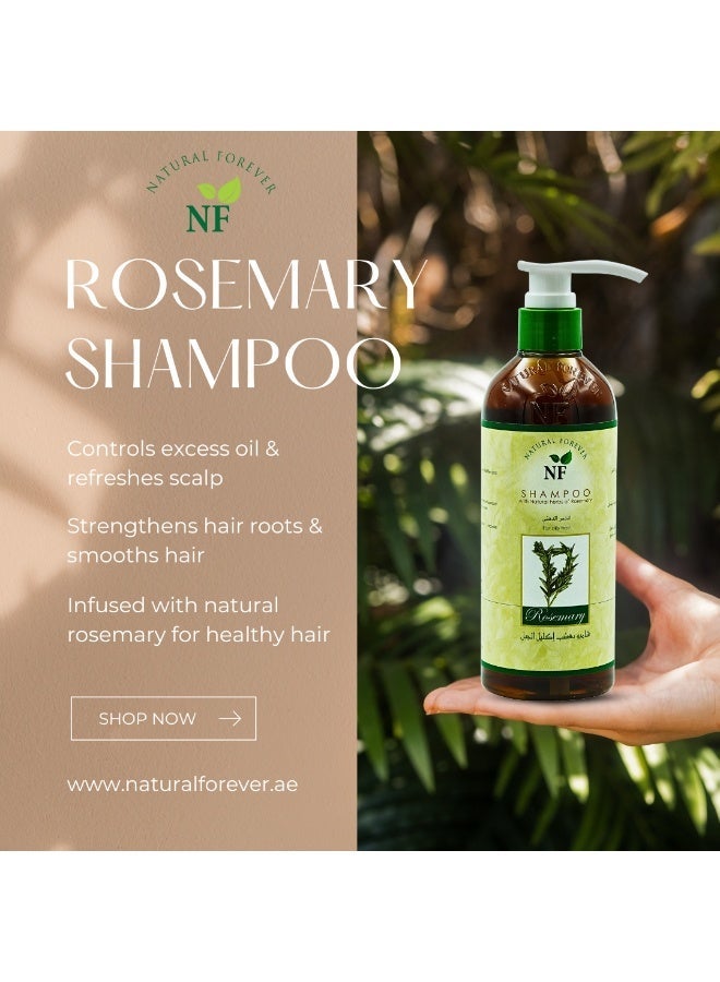 ناتشورال فوريفر شامبو اكليل الجبل للشعر الدهني 500 مل - Image 2
