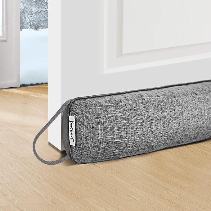 87 X 10 CM HEAVY DUTY DOOR DRAFT EXCLUDER UNDER DOOR DRAUGHT EXCLUDER BLOCKS DRAFTS NOISE SOUNDPROOF ENERGY EFFICIENT GREY