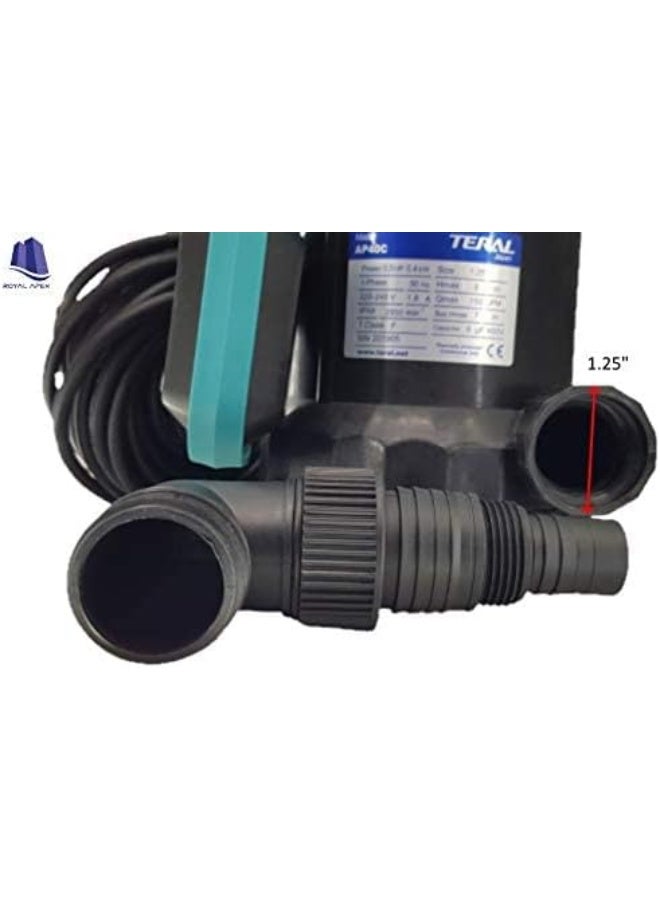 TERAL Teral Single Phase Submersible Water Pump Outlet For Continuous Duty 0.5 Hp 1.25In - Image 3