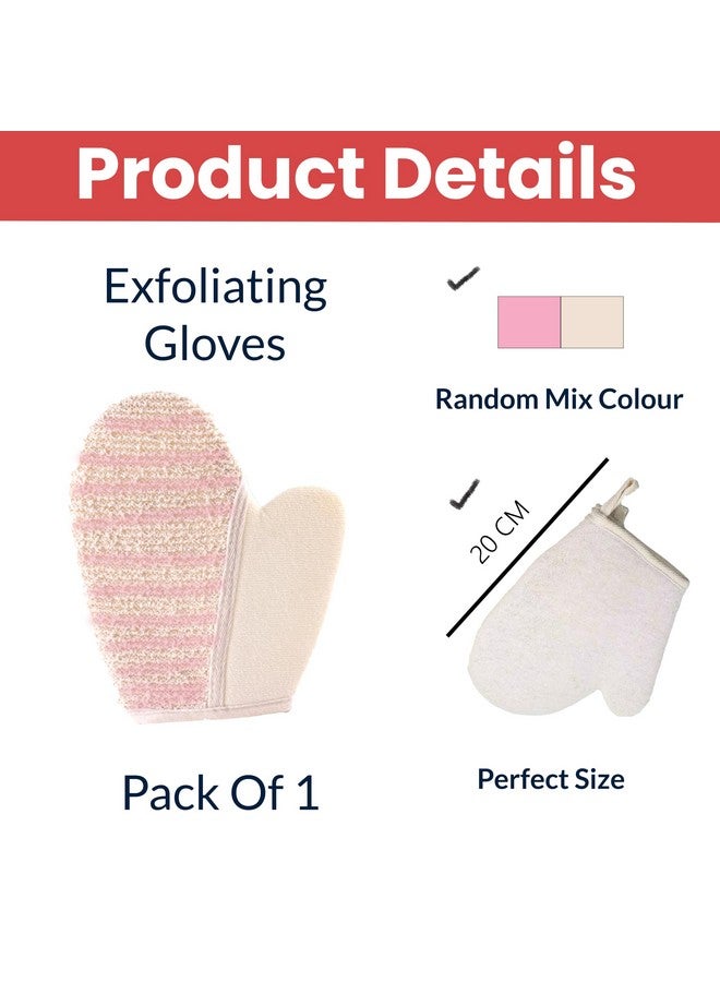 TEMPERIA (1 pcs) Exfoliating Gloves for Dead Skin - Body Scrubber for Bathing, Bath & Shower for Women & Men - Premium, Ergonomic Design Exfoliator Scrub (MN01) - Image 2