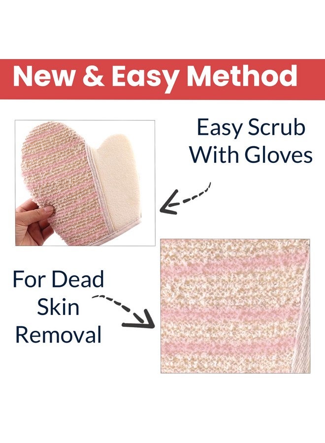TEMPERIA (1 pcs) Exfoliating Gloves for Dead Skin - Body Scrubber for Bathing, Bath & Shower for Women & Men - Premium, Ergonomic Design Exfoliator Scrub (MN01) - Image 4