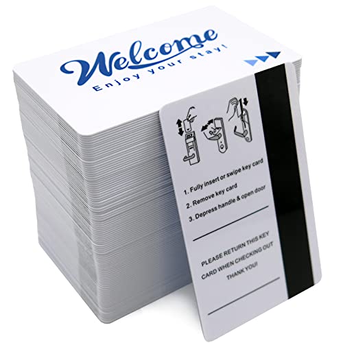 Gialer 250 Pack Hotel & Motel Key Cards Welcome Enjoy Your Stay Card Magnetic Strip Door Card(Blue) - Image 5