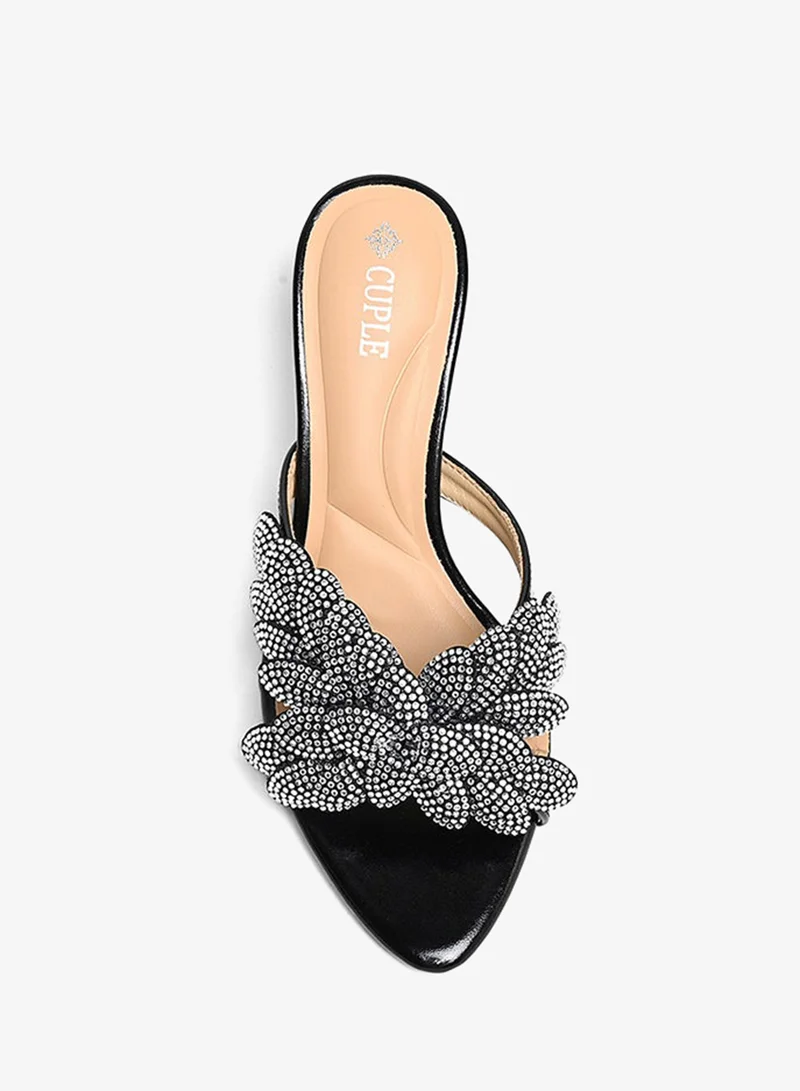 Cuple  Womens high-heeled Sandals with a glittering strap for Women | Best Price UAE