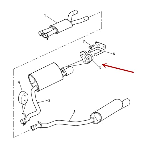 Carmoeignin C2C32948 Rear Rubber Bracket For Jaguar XF XJR575 X250 XJ X351 2008-2018 Exhaust pipe muffler fixed hanging glue Carmoeignin - Image 3