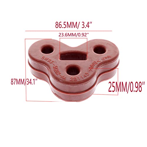 Carmoeignin C2C32948 Rear Rubber Bracket For Jaguar XF XJR575 X250 XJ X351 2008-2018 Exhaust pipe muffler fixed hanging glue Carmoeignin - Image 2