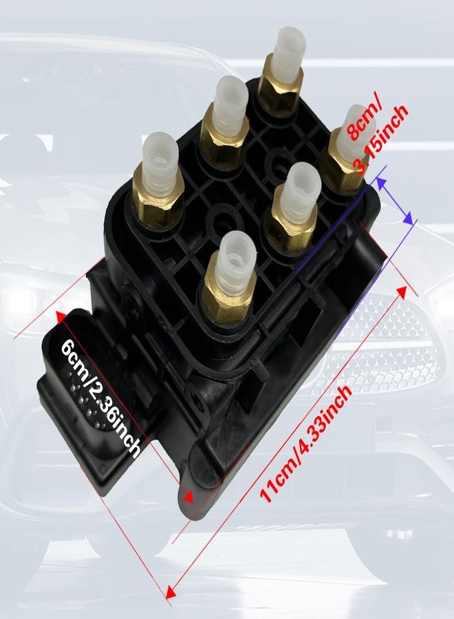 HOAVEED Air Suspension Valve Block Compatible with Jeep Grand Cherokee (2011-2021), Audi Q7 (2007-2015), Porsche Cayenne Panamera, Tesla Model S, Volvo XC60 XC90, Ram 1500 - Replaces 7L0698014, 68087233AA - Image 4