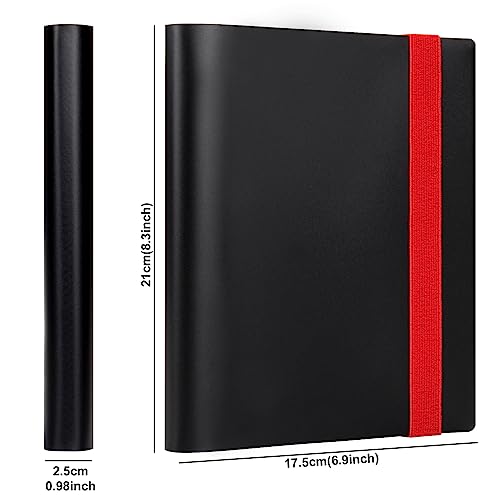 GEAoffice Card Binder 4 Pocket - Small Trading Card Collection Album Folder - 160 Side Loading Pocket Binder for TCG, MTG, Sports&Game Cards - Gifts for Card Collector Boys (Black) - Image 3