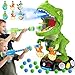 EagleStone Moving Dinosaur Shooting Toys for Kids 57 Electronic TRex Shoot Target Game with Mist Spray LED Score Roar Light 3Pair Dino Target Birthday Gifts for 5 6 7 8 9 Year Old Boys Girls - Image 2