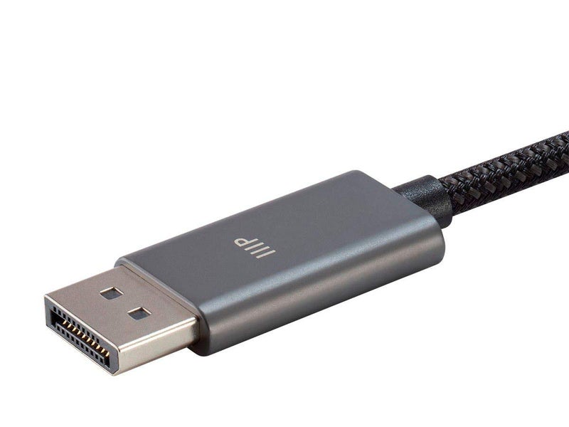 Monoprice Bidirectional USB Type-C to DisplayPort 1.4 Cable - 4K@60Hz, Easy Plug and Play, Nylon-Braided Jacket, 6 Feet, Black - Image 4