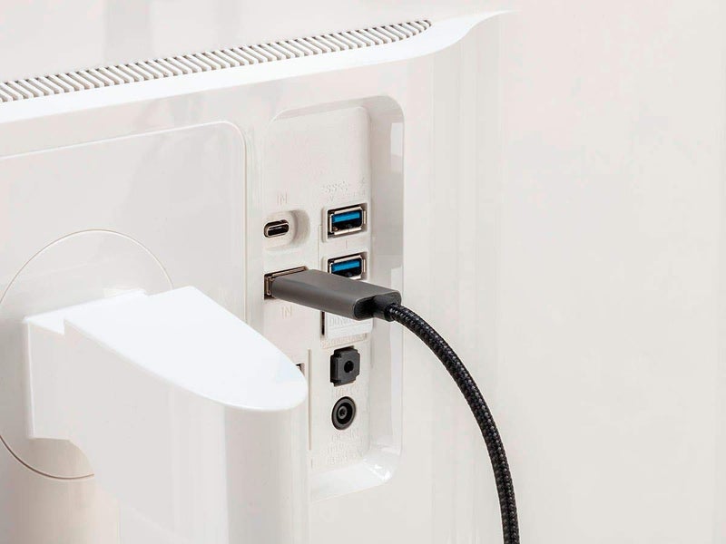 Monoprice Bidirectional USB Type-C to DisplayPort 1.4 Cable - 4K@60Hz, Easy Plug and Play, Nylon-Braided Jacket, 6 Feet, Black - Image 5