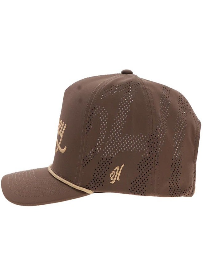 HOOEY OG Adjustable Snapback Hat - Trucker Hat for Men & Women with Mesh Back, 5 Panel Baseball Cap w/Rope Detail, Western OG Logo Ball Cap, Breathable Snap Back, One Size Fits All, Brown - Image 2