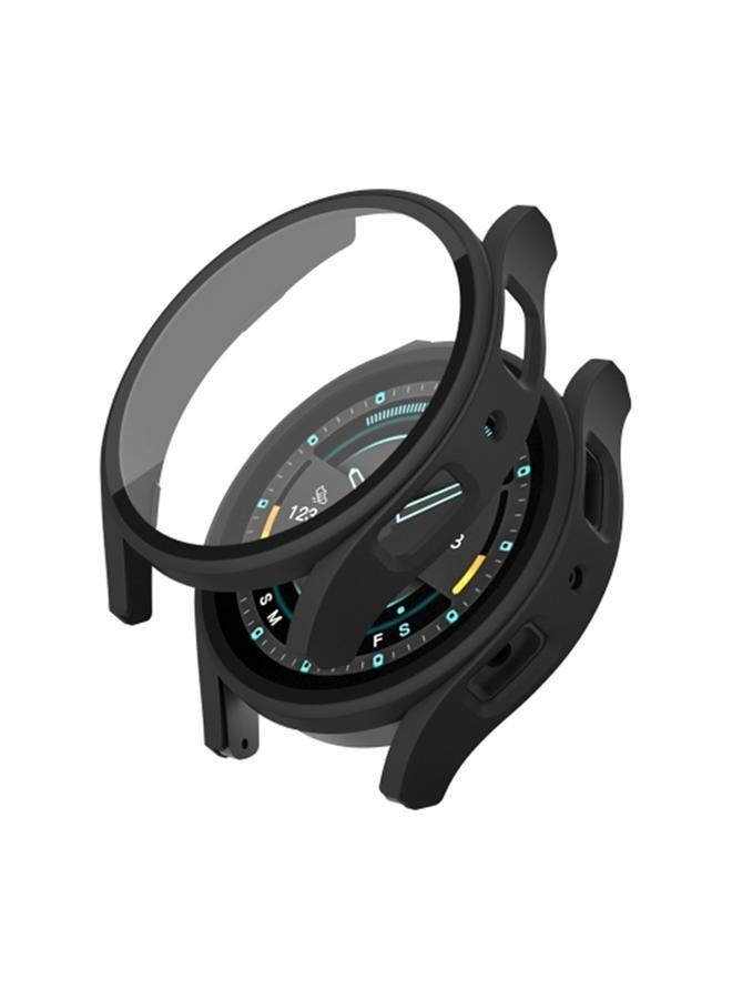 erorex For Samsung Galaxy Watch 5 Pro 45Mm Frosted Pc + Tempered Film Integrated Watch Protective Case (Black) - Image 1