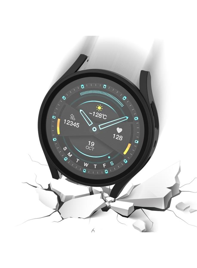 erorex For Samsung Galaxy Watch 5 Pro 45Mm Frosted Pc + Tempered Film Integrated Watch Protective Case (Black) - Image 5