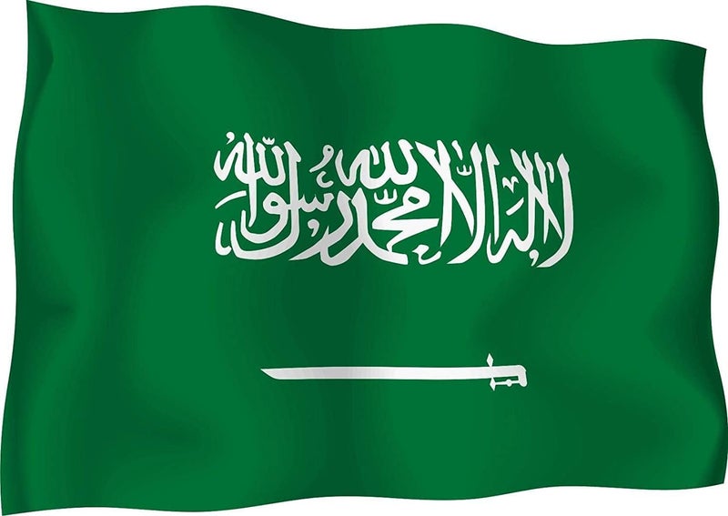 sheful علم المملكة العربية السعودية 3×5 قدم، ديكور وطني للاستخدام الداخلي والخارجي - Image 1