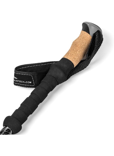 Cascade Mountain Tech Trekking Poles - Aluminum Hiking Walking Sticks with Adjustable Locks Expandable to 54" (Set of 2)