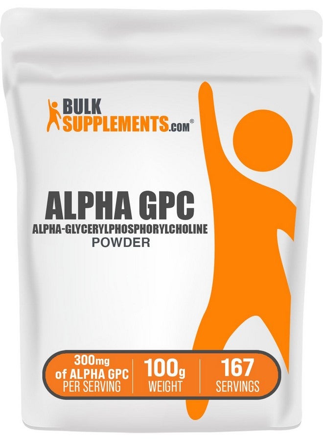بالك سابلمنتس مسحوق ألفا جي بي سي من BulkSupplements.com - مكملات الكولين، ألفا جي بي سي ٣٠٠ ملغ - مكملات الأسيتيل كولين، بدون نكهة وخالية من الغلوتين، ٦٠٠ ملغ لكل حصة، ١٠٠ غرام (٣.٥ أونصة) (عبوة من قطعة واحدة) - Image 1