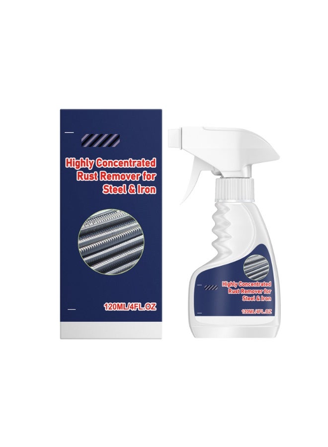 Western Mountains Highly Concentrated Rust Remover Spray, 120ml Rust Dissolver for Steel, Iron and Metal Surfaces, Fast-Acting Rust Stain Cleaner for Kitchen, Automotive and Household Use - Image 1
