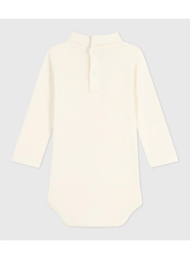 Petit Bateau Babies' plain cotton rollneck body