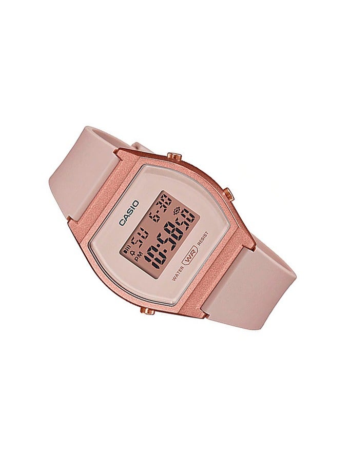 CASIO ساعة نسائية رقمية بسوار من الراتنج LW-204-4ADF - Image 2