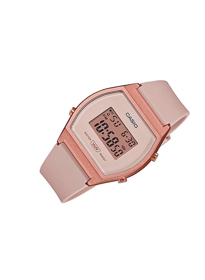 CASIO ساعة نسائية رقمية بسوار من الراتنج LW-204-4ADF - Image 3