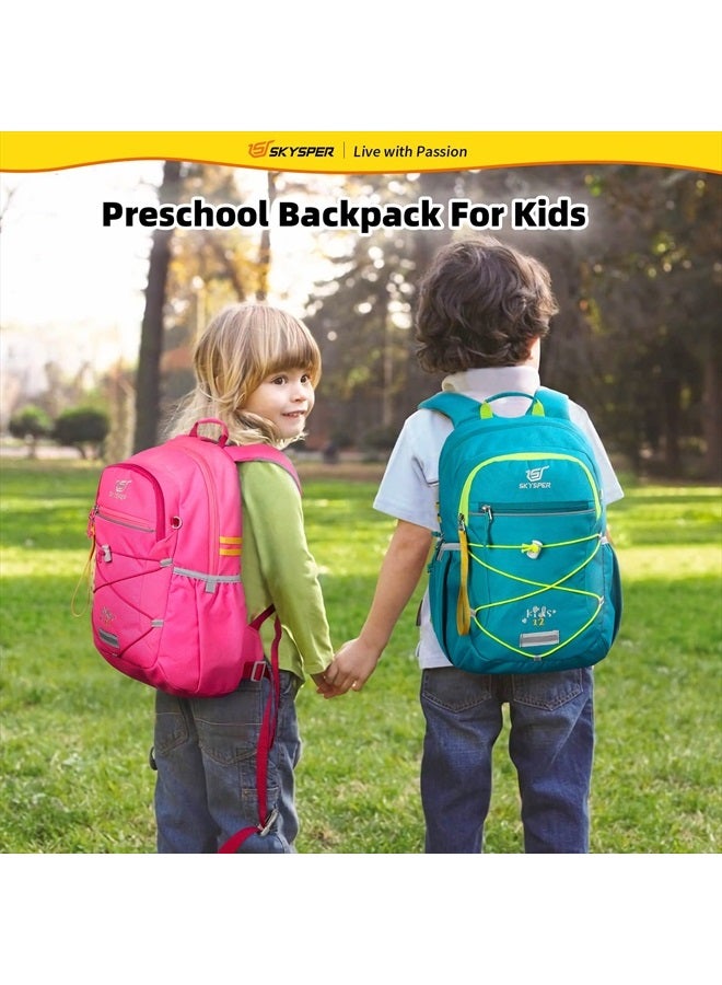 SKYSPER Kids Hiking Backpack 12L Children School Bag Child Boy Girl Pack Ages 4-8 for Traveling Day Trips Classes Camping(Teal)  - Image 2