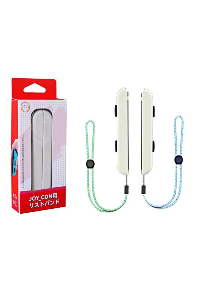 عام مقبض نينتندو سويتش، حزام معصم، مقبض جويكون OLED، حبل يد يسار ويمين، حبل يد، ملحقات NS- لون المنتج: متحرك موري أخضر وأزرق - Image 1