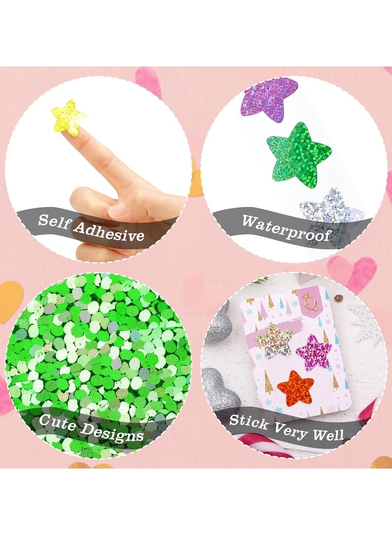 Foil Shiny Stickers for Kids Reward 1 inch Self Adhesive 500 Pcs Colorful Incentive Stickers for Student Behavior Chart,Crafts,School Classroom Teacher Supplies ﻿ - Image 3