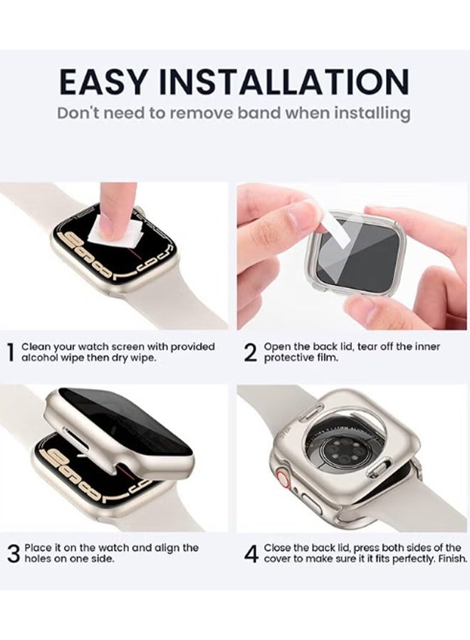 واي جيه غطاء حافظة ساعة أبل مقاس 40 مم ، إطار غطاء واقي لحافظة الوفير للساعة الصلبة ، متوافق مع Apple Watch SE 6 5 4 40 مم ، 1 قطعة - Image 2