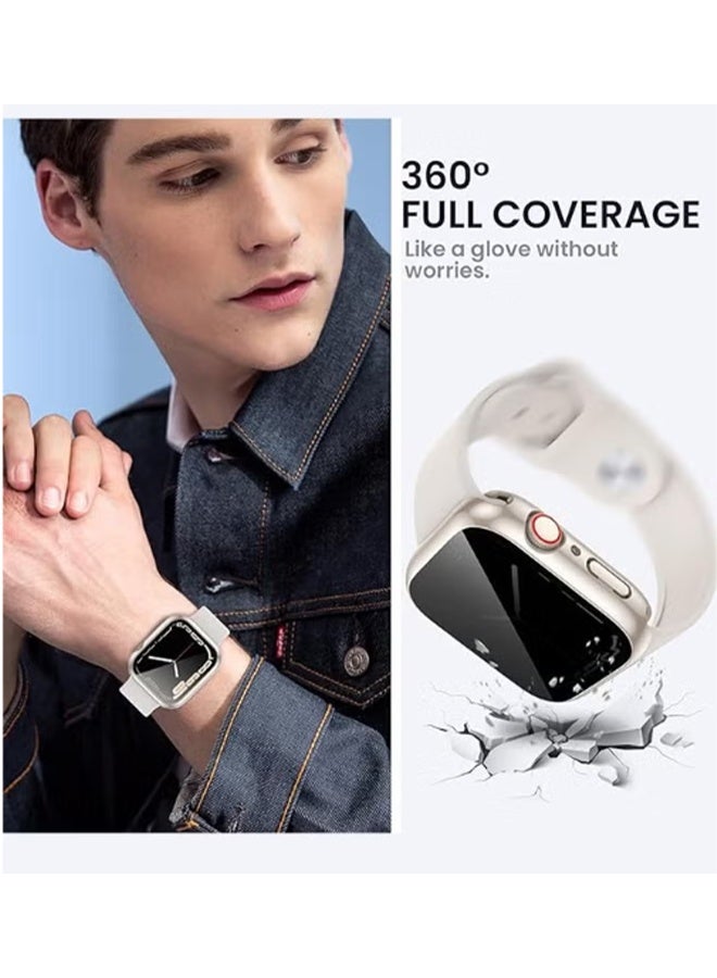 واي جيه غطاء حافظة ساعة أبل مقاس 40 مم ، إطار غطاء واقي لحافظة الوفير للساعة الصلبة ، متوافق مع Apple Watch SE 6 5 4 40 مم ، 1 قطعة - Image 5
