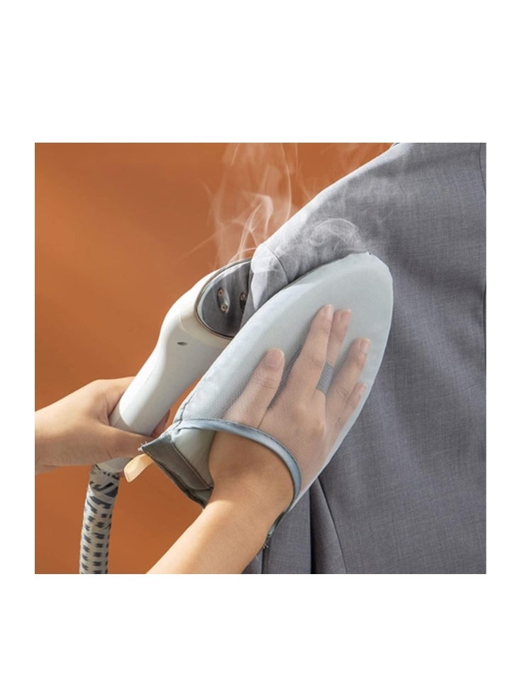 OASIS-TH Steamer Gloves, Garment Steamer Ironing Glove, Waterproof Anti Steam Mitt with Finger Loop, Complete Care Protective Garment Steaming Mitt, Heat Resistant Gloves for Clothes Steamers  - Image 1