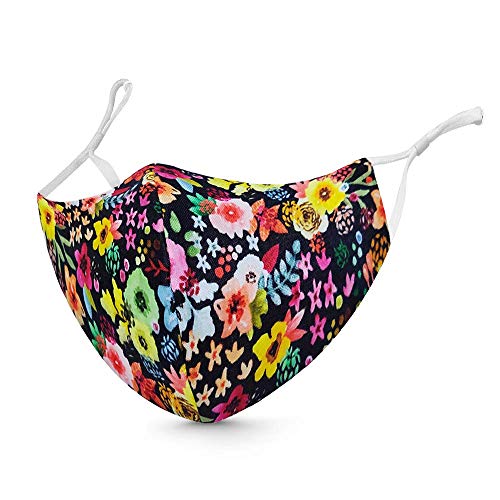 zebaya Digital Printed Fashion Mask for Ladies (pack of 4 pcs). Washable Skin Friendly Fabric. 3 layers of Protection - Image 5