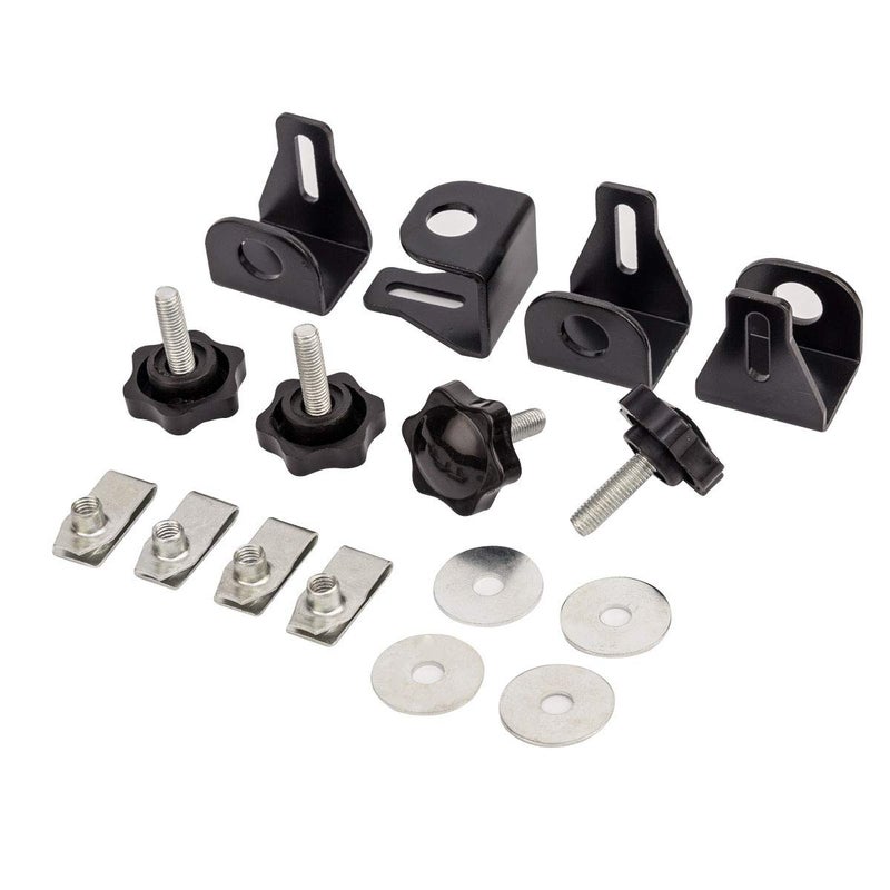 CELOMT Hard Saddle Bag Safety Bolts Moutings Security System Theft Deterrent Locks for Harley Touring Electra GlideRoad GlideStreet GlideRoad KingUltra Glide 19882025Bolts and UClips