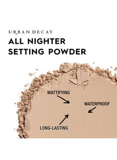 Urban Decay All Nighter Waterproof Setting Powder Lightweight Translucent Makeup Finishing Powder Smooths Skin + Minimizes Shine Lasts Up To 11 Hours  - Image 3
