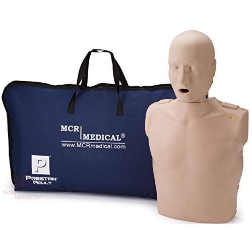PRESTAN PP-AM-100M-MS Professional Adult CPR Training Manikin with Feedback, Medium Skin, MCR Medical - Image 1