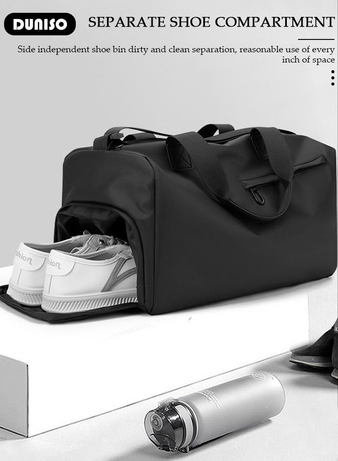 DUNISO Travel Duffel Bag Luggage Collection Business Travel Suitcase Weekender Overnight Bag Large Carry On Airport Bag for Travel Business Trips Sports Duffel Bag Gym Sports Luggage Bags - Image 4