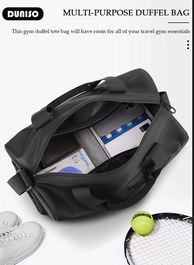 DUNISO Travel Duffel Bag Luggage Collection Business Travel Suitcase Weekender Overnight Bag Large Carry On Airport Bag for Travel Business Trips Sports Duffel Bag Gym Sports Luggage Bags - Image 5