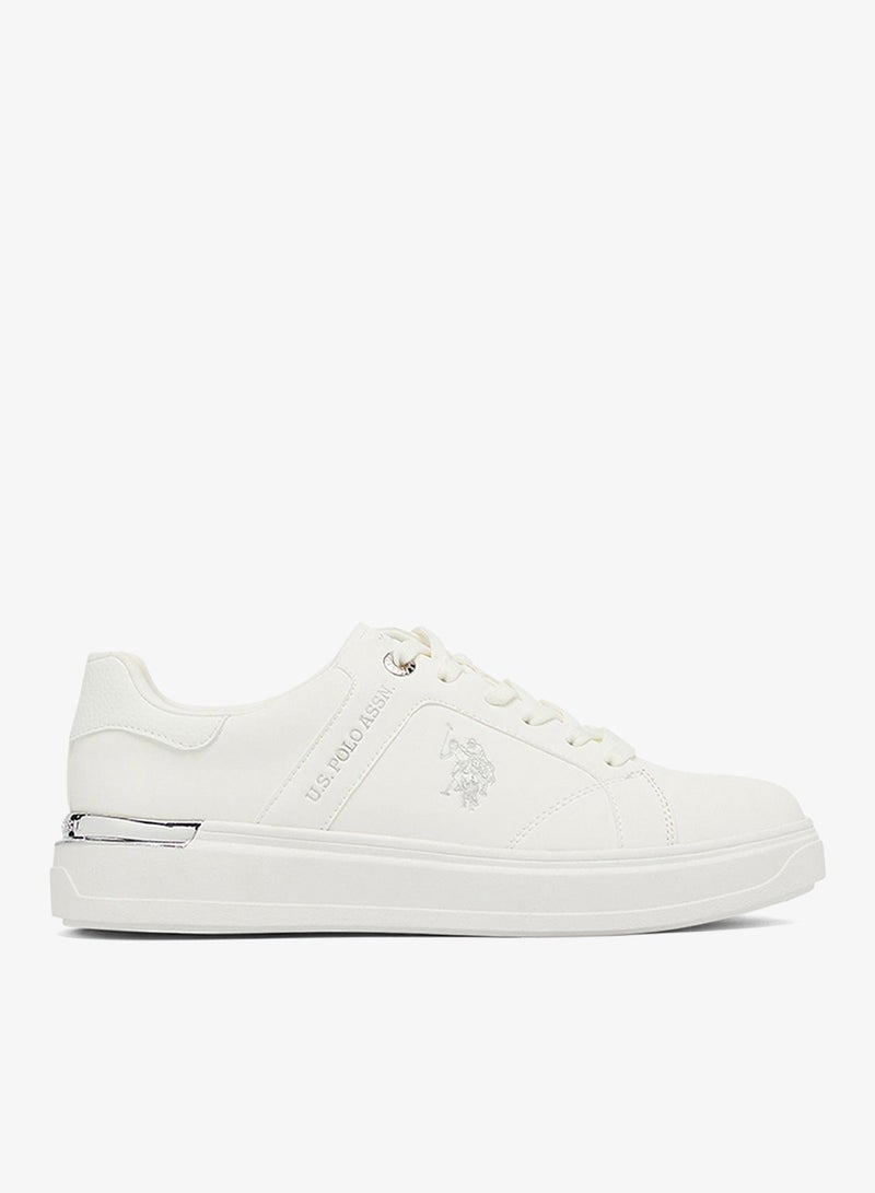 U.S. Polo Assn. Women's White Low-Top Exclusive Lightweight Shoes Sneakers Shoes - Unmatched Comfort, All-Day Wear, Confidence in Every Step - Image 1