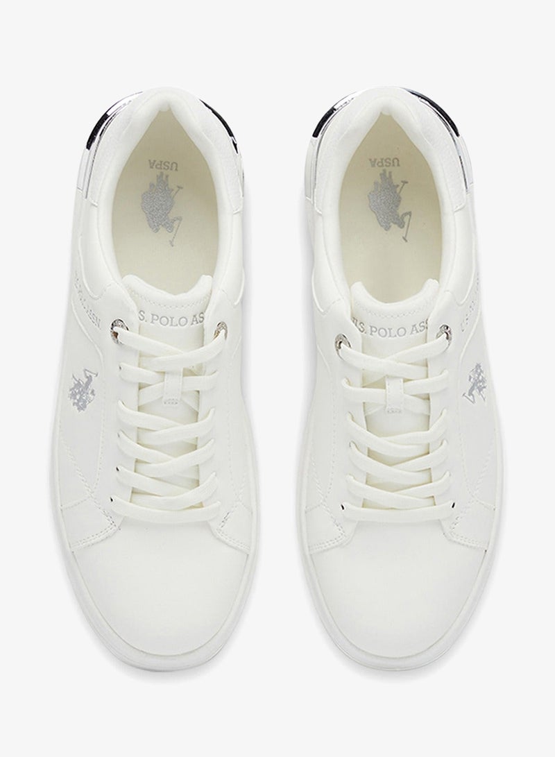 U.S. Polo Assn. Women's White Low-Top Exclusive Lightweight Shoes Sneakers Shoes - Unmatched Comfort, All-Day Wear, Confidence in Every Step - Image 4