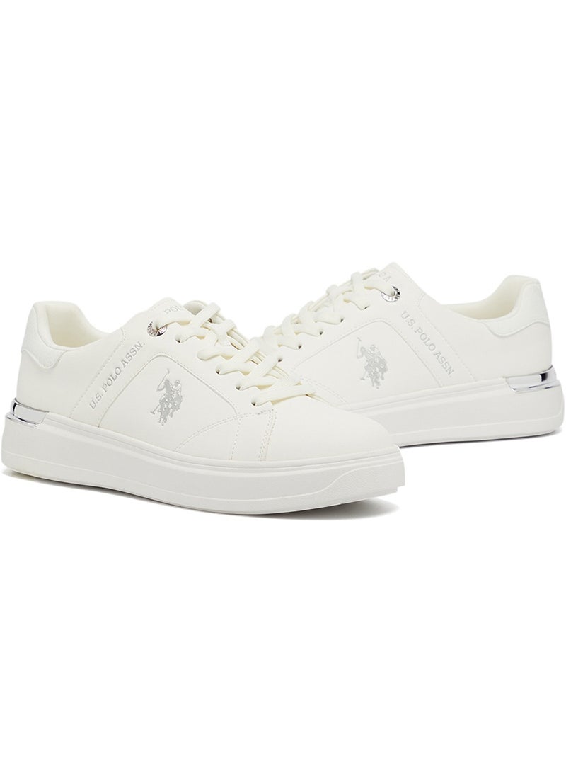 U.S. Polo Assn. Women's White Low-Top Exclusive Lightweight Sneakers – Unmatched Comfort, All-Day Wear, Confidence in Every Step  - Image 3