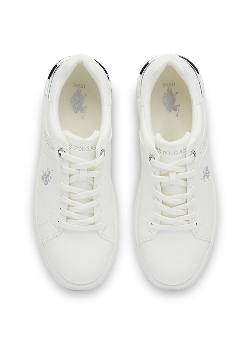 U.S. Polo Assn. Women's White Low-Top Exclusive Lightweight Sneakers – Unmatched Comfort, All-Day Wear, Confidence in Every Step  - Image 4