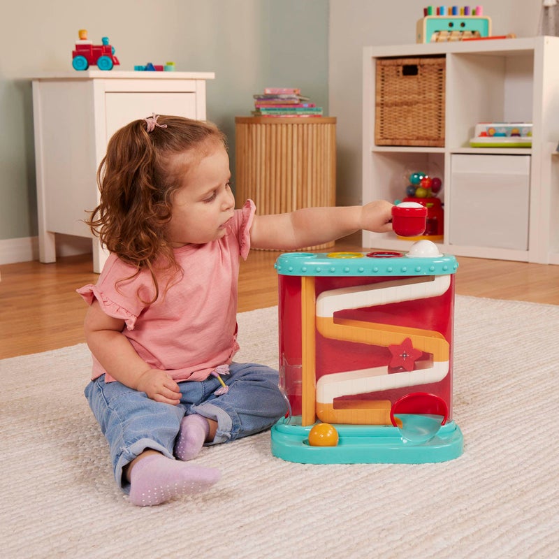 Battat â€“ Pound â€“ a â€“ Ball Toy â€“ Ball Maze for Babies â€“ Fine Motor Skill Toy â€“ 12+ Months â€“ Pound & Roll, Light Blue - Image 2