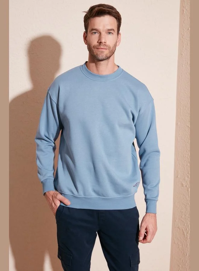 Buratti Buratti Regular Fit Crew Neck Cotton Fleece Lined Soft Brushed Sweatshirt Men's SWEAT 5905255