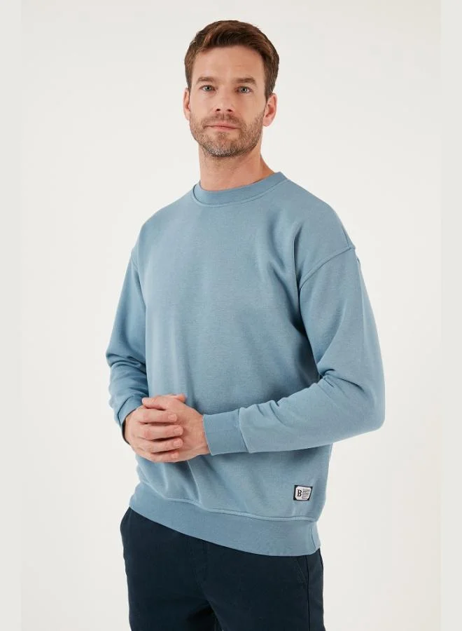 Buratti  Buratti Regular Fit Crew Neck Cotton Fleece Lined Soft Brushed Sweatshirt Men's SWEAT 5905255 for Men | Best Price UAE
